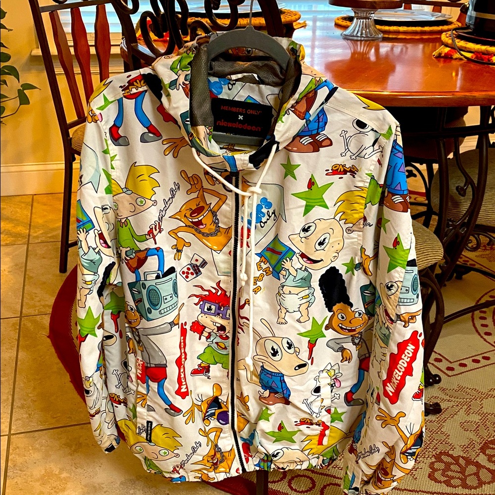 Nickelodeon Members Only Vintage Rugrats windbreaker jacket - Sz Medium